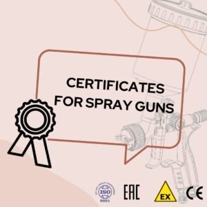 Certificates of spray guns